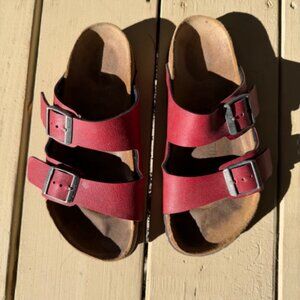 Birkenstock Arizona Red Leather